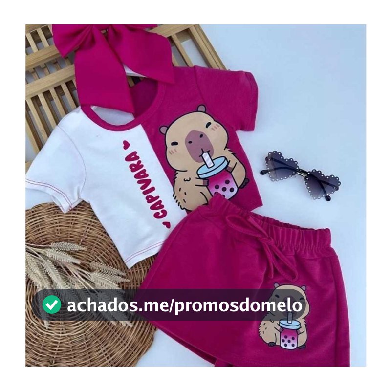 CONJUNTO CAPIVARA INFANTIL JUVENIL