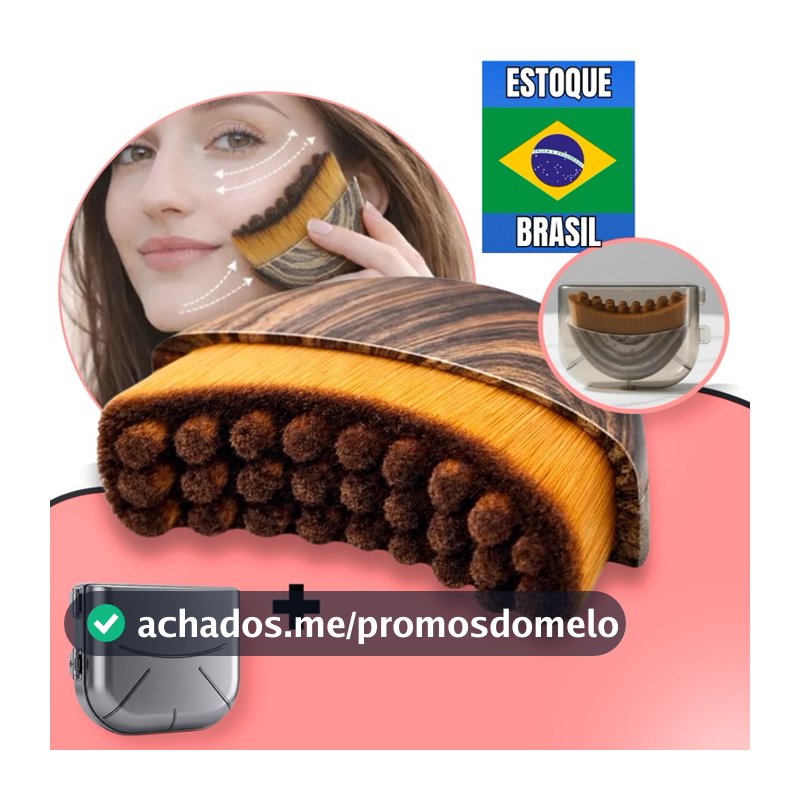 Escova De Massagem De Drenagem Linfática Ergonômica Macia Para Contorno Facial E Mandíbula escova lifting facial