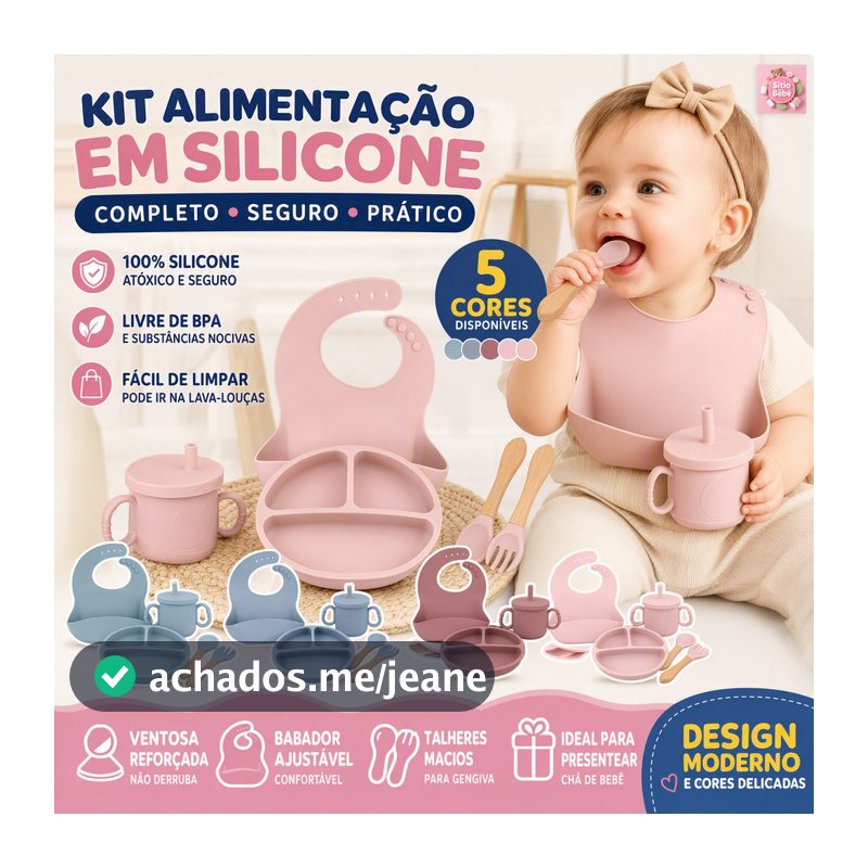 4/6 Peças de Silicone Para Alimentação de Bebês
