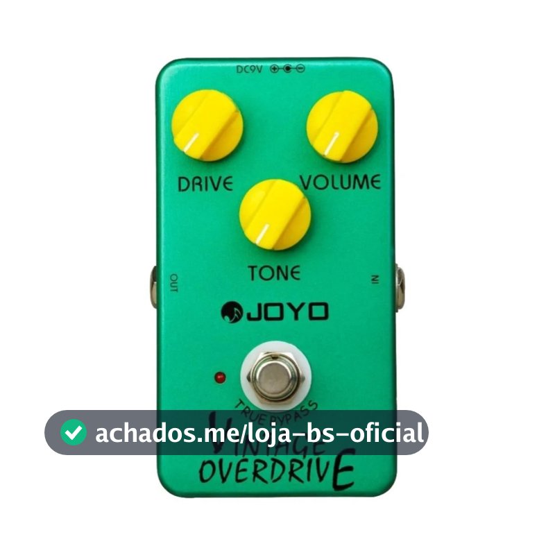 Pedal Efeito Guitarra Joyo Jf01 Vintage Overdrive verde tube screamer JF-01