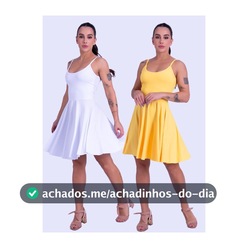 Kit 2 Vestidos Godê Moda Feminina Vestido Liso
