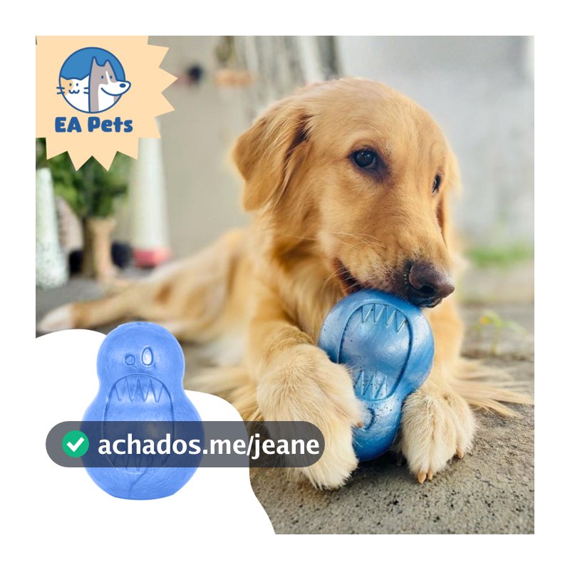 Mordedor Recheável Da Pet Games Monstrinho Brinquedo Super Resistente E Durável Para Cão Cachorro