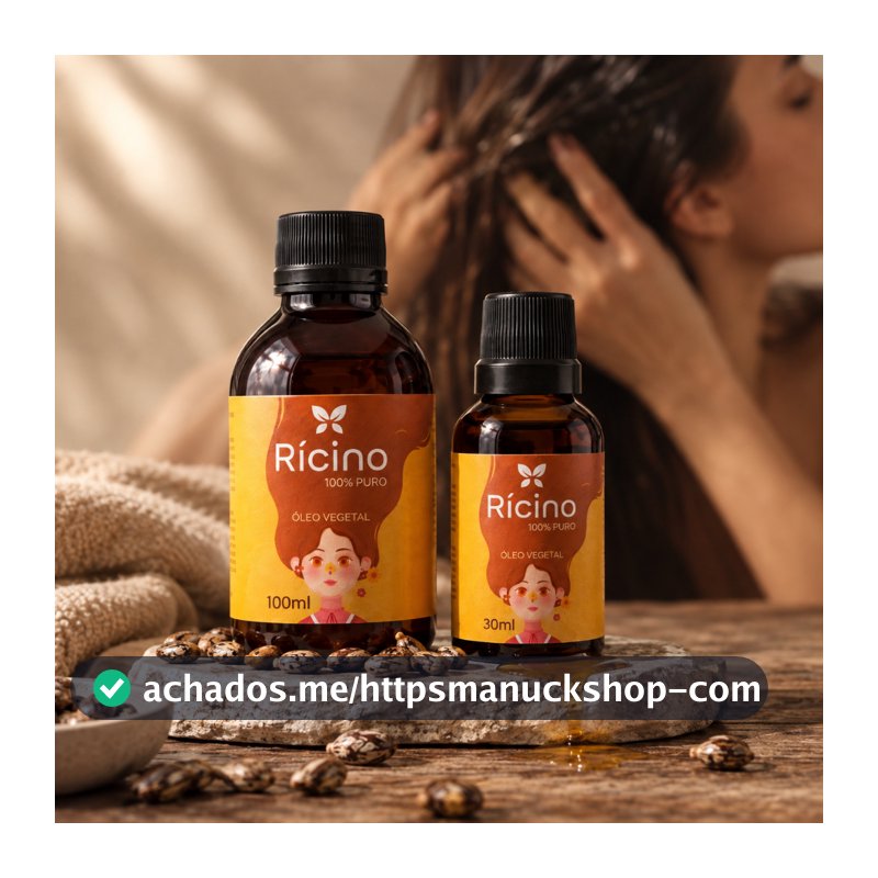 Óleo de Rícino 100% Puro e Natural Crescimento Capilar