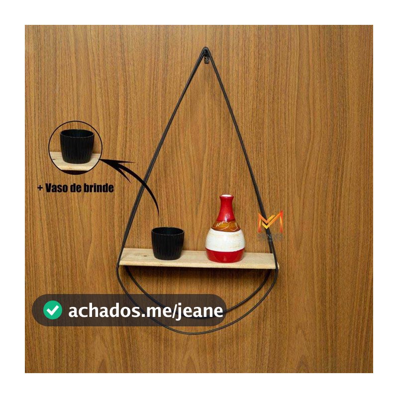 Nicho Parede Aramado Decorativo Moderno GOTA 58X33