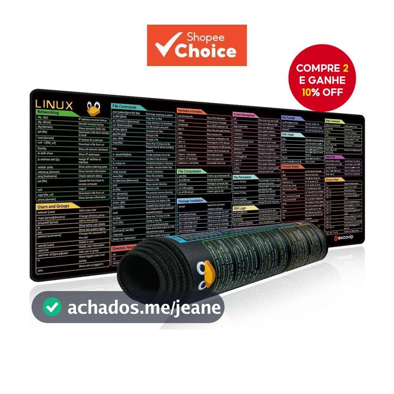 Inglês Linux Teclas De Atalho Mouse Pad Tapete De Mesa Grande Borda Costurada Conforto Macio Antiderrapante Computador l