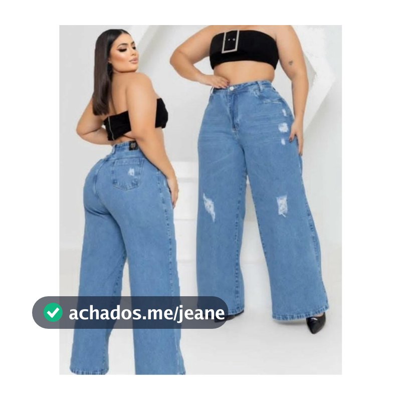Calça Wid Leg Plus Size 46 ao 56 Pantalona Cintura Alta