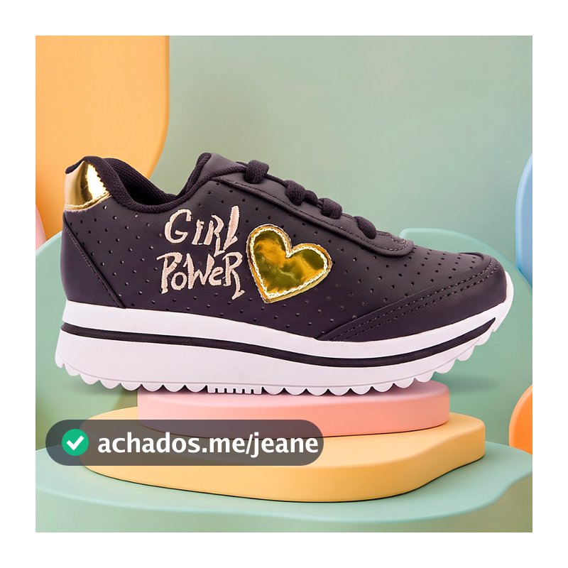 Tênis Infantil Menina Escolar Feminino Volta As Aulas
