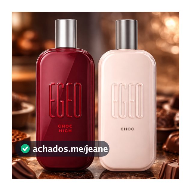 Body Splash Kit 2 Egeo Choc High 60ml Perfume Feminino Chocolate Cremoso Envolvente Longa Duração