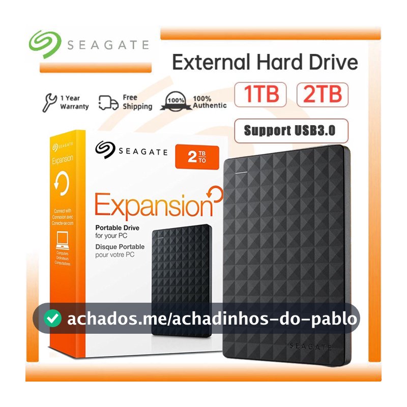 Seagate Expansion Hd Externo 1TB/2TB/4TB HD USB 3.0 Hard Drive for PC Laptop Desktop
