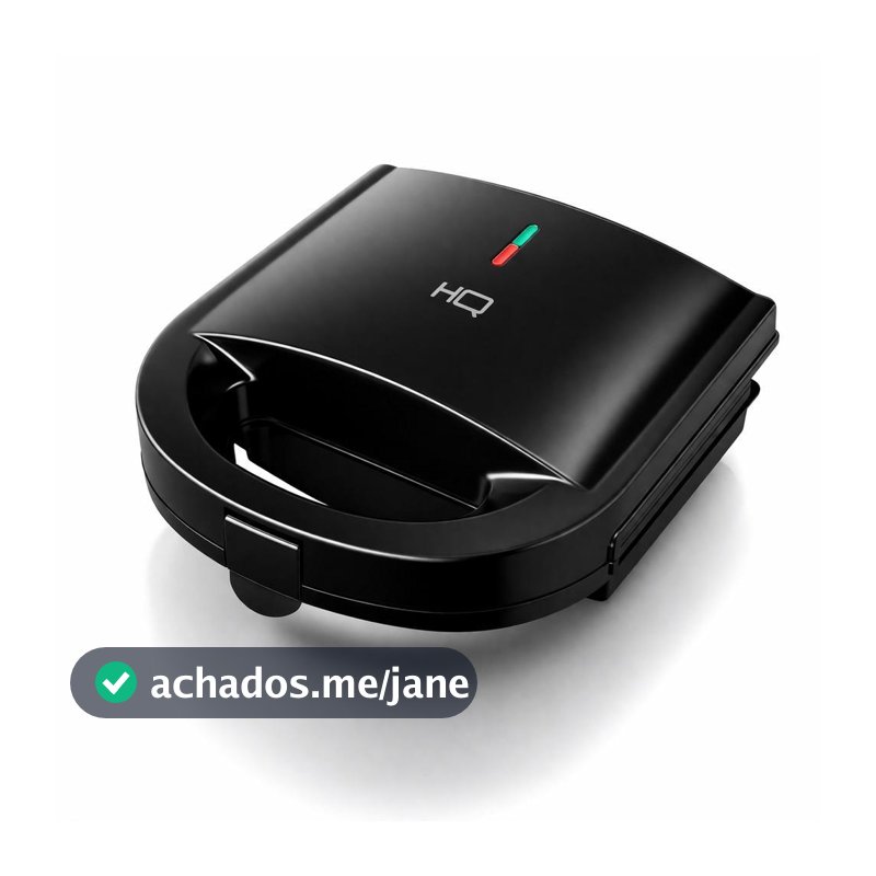Sanduicheira e Grill HQ 750W Antiaderente Preto HQ-SG004