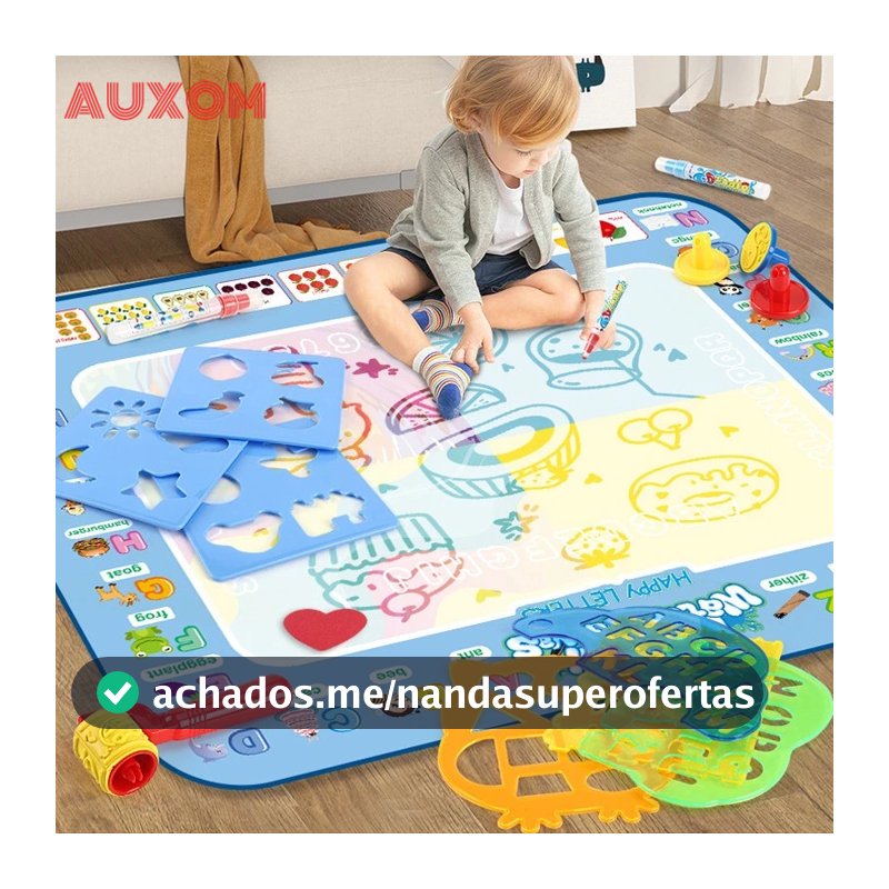 Tapete Mágico de Desenho com Água Reutilizável para Crianças