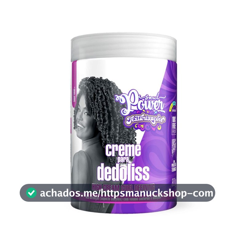Creme Para Dedoliss SouL Power Texturizações 800g - Pentear C/ Proteção Térmica | Vegano
