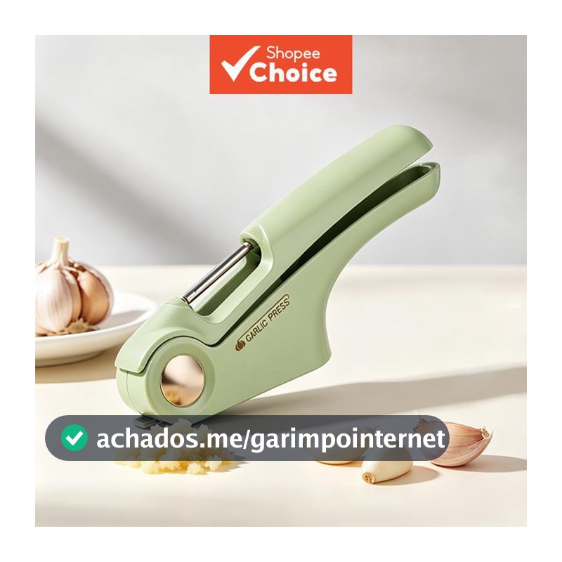 Prensa E Picador Manual De Alho Com Alça Ergonômica Para Preparação De Cozinha