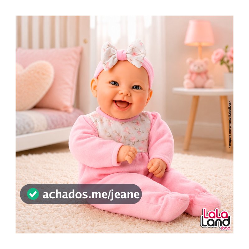 Boneca Bebê Lola Baby Reborn Realista Com Chupeta e Roupinha Brinquedo Infantil Menina Bambola