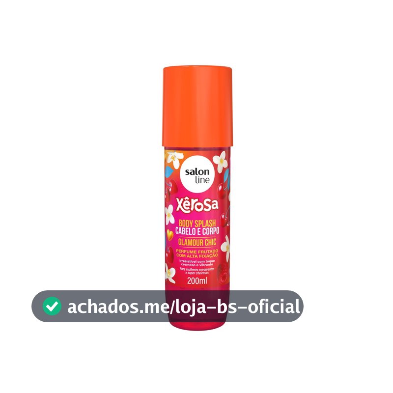 Body Splash Cabelo e Corpo Xêrosa Glamour Chic 200ml