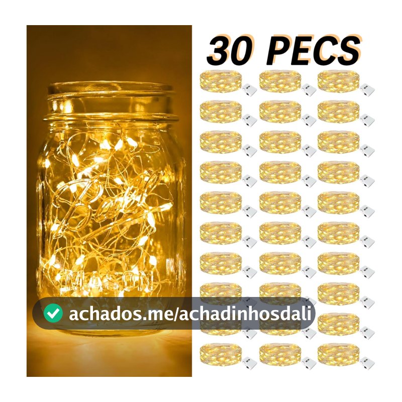 30 Fio Luzes De Fada Led 2 ou 3 Metros Para Estantes Festa Em Casa De Casamento Decoração De Natal
