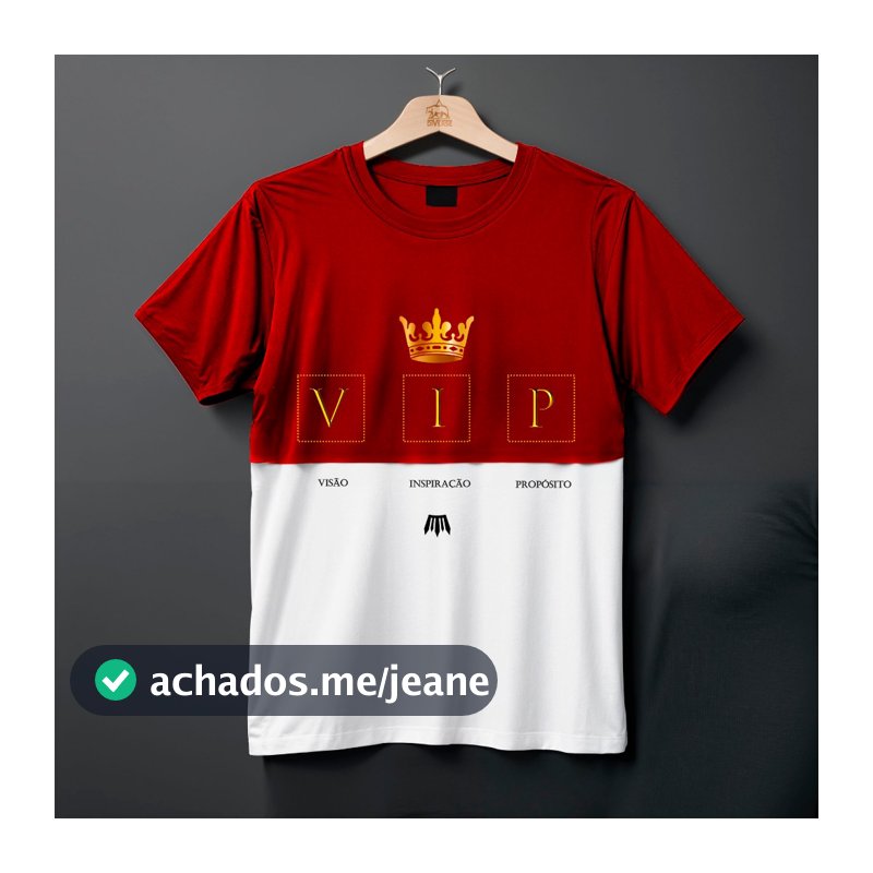 Camiseta Vip Recortada Manfinity T-shirt 100% Algodão Closet Swag