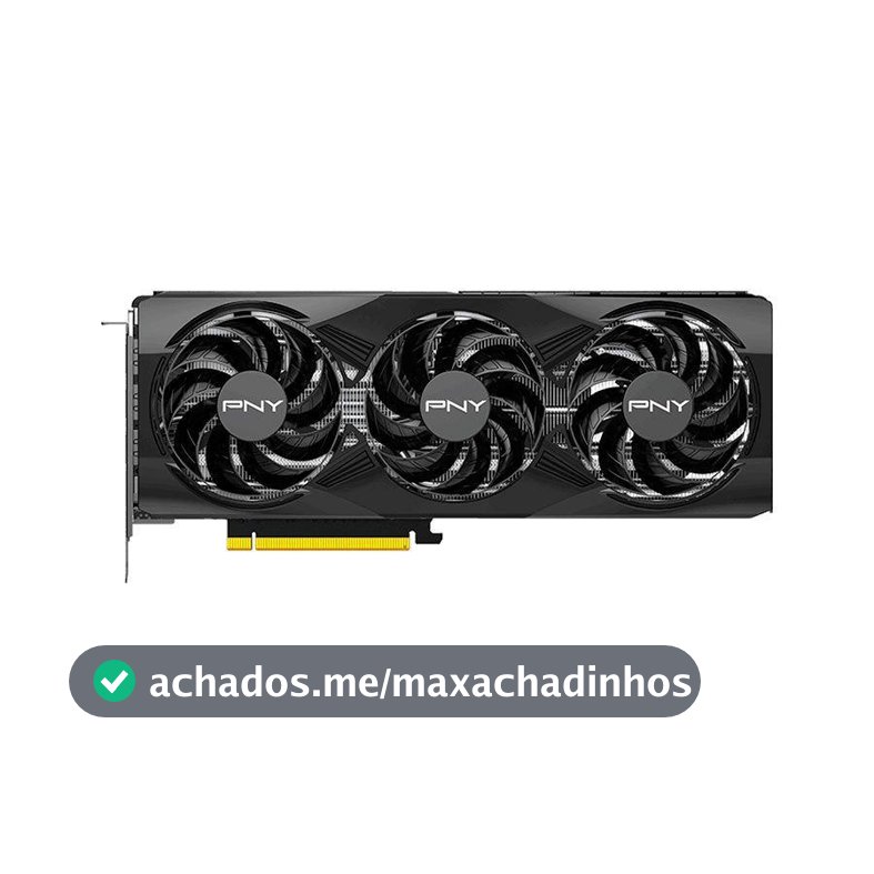 Placa de Video PNY GeForce RTX 5070 OC Triple Fan, 12GB, GDDR7, 192-bit, VCG507012TFXPB1-O