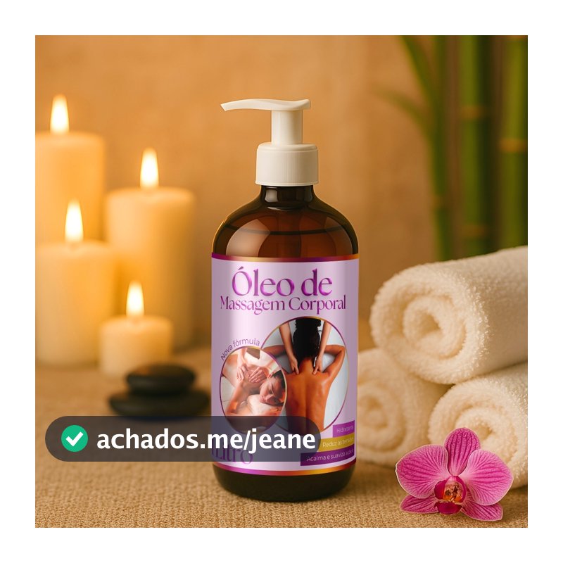 Oleo Para Massagem Corporal Sensual Natural 1 Litro Massagens Óleo com Fragrância