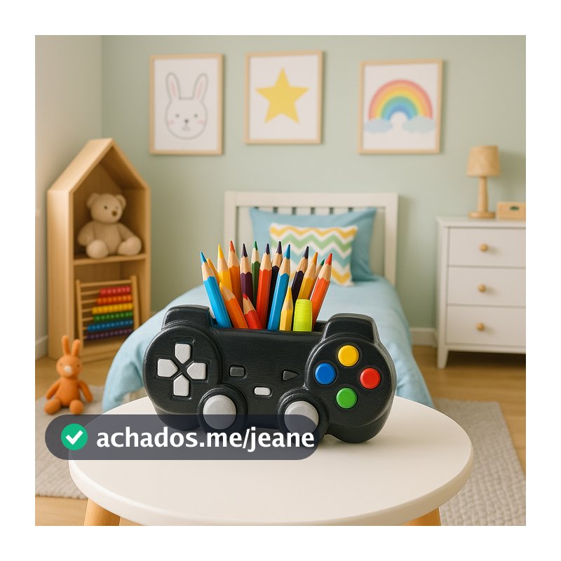 controle de video game porta lapis porta caneta enfeite quarto