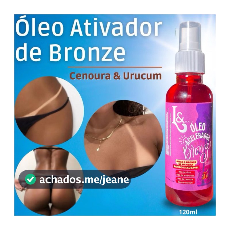 Óleo Acelerador Ativador De Bronze Marquinha De Fita Biquíni - L&Beauty