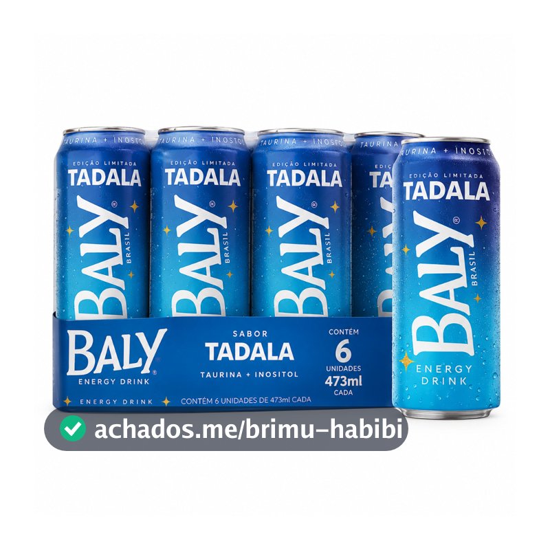 Energético Baly Tadala Latão Pack C/6 Unid. 473 Ml
