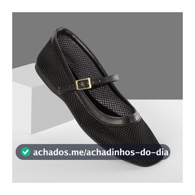 Sapatilha Feminina Tela Boneca Elegante Confortável Fivela Telinha Transparência Moda Casual Tendencia