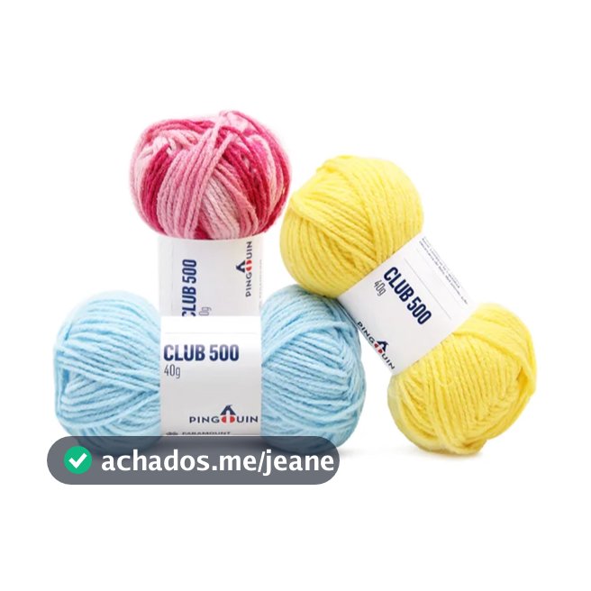 FIO LÃ CLUB 500 PINGOUIN 40G - TODAS AS CORES