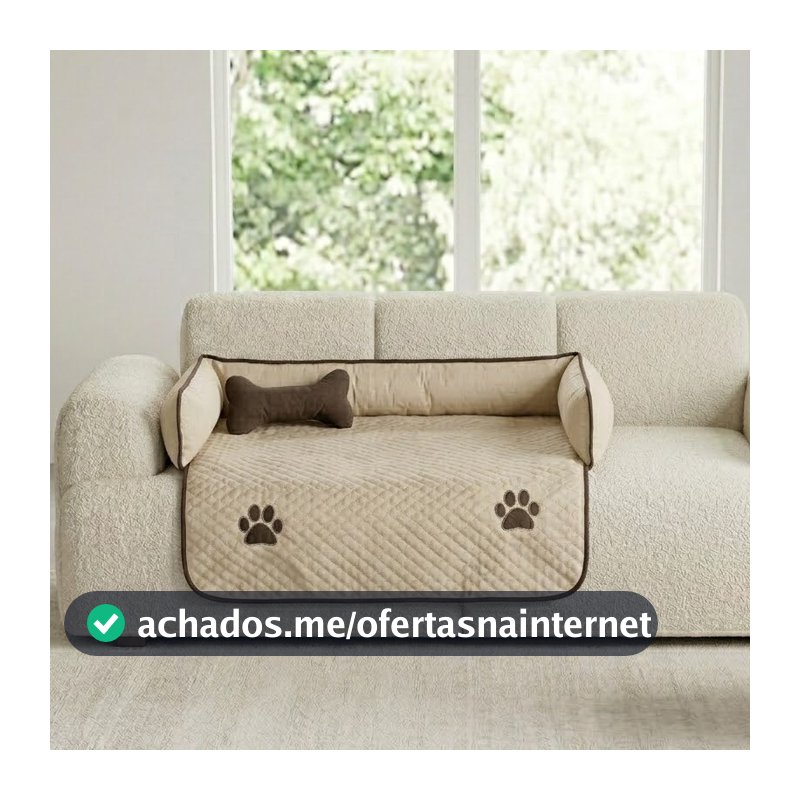 Protetor de Sofá para Cachorro Impermeável Antipelo Lavável Capa Pet