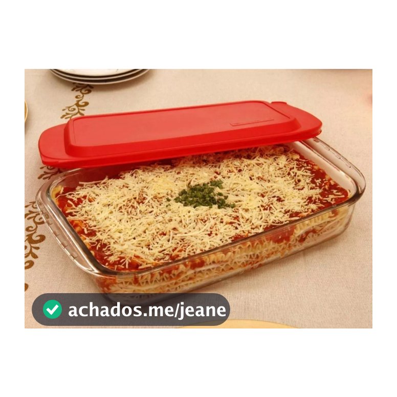 Assadeiras Lasanheira Travessa de vidro Retangular