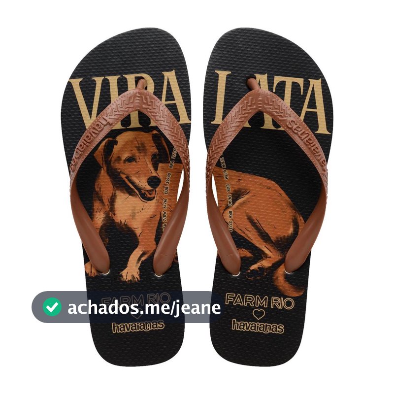 Chinelo Havaianas Farm Vira Lata
