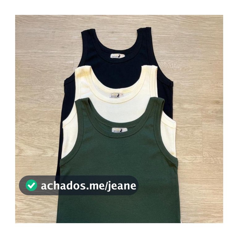 Kit 3 Blusa Regata Feminina Verão Zarah Canelado Ribana Algodão Cores Sortidas