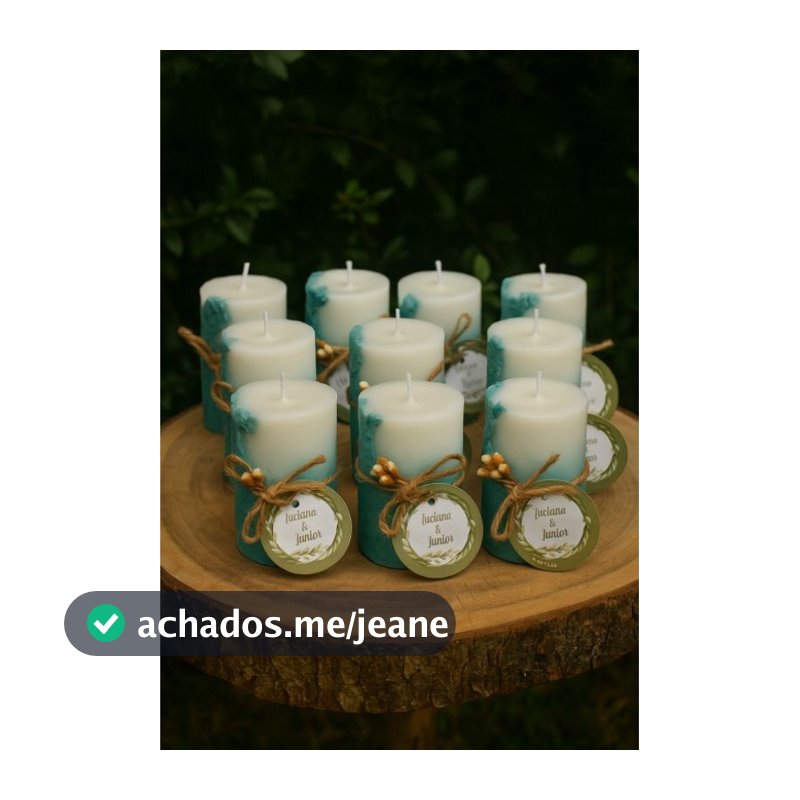 kit 5,10,15 ou 20 Mini Vela Aromática De Concreto Lembrancinha /Decoração/Casamento/Batizado/15 anos