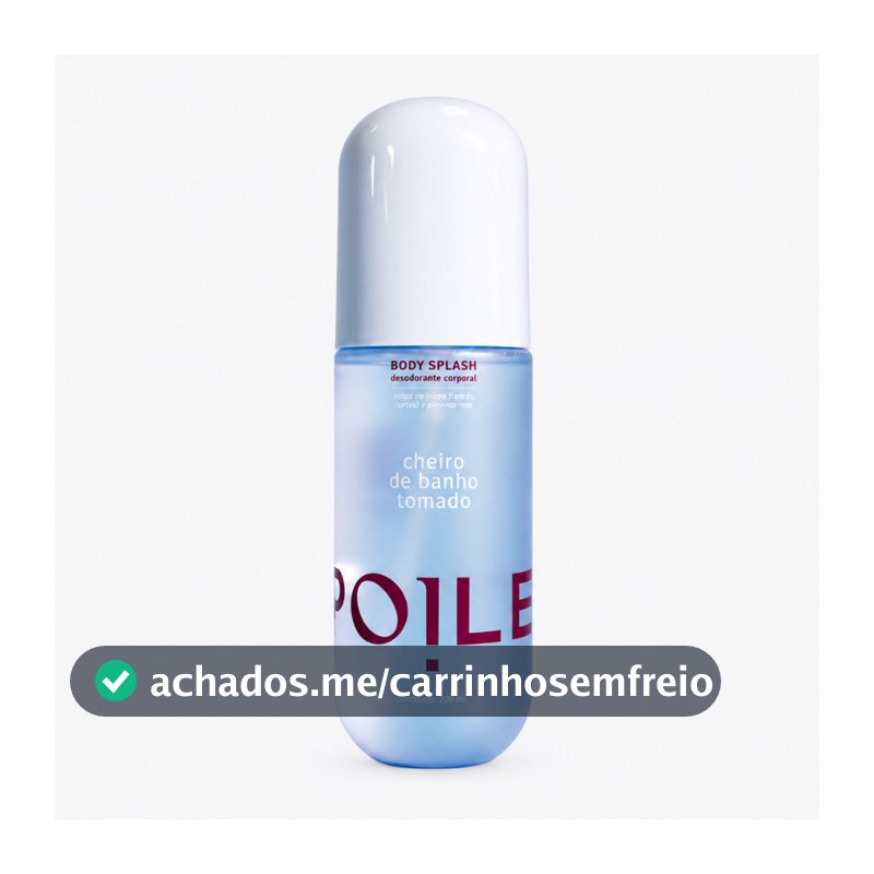 Body Splash Cheiro de Banho Tomado 200ml Spoiler Fragrância Feminina Fresca para Dia a Dia
