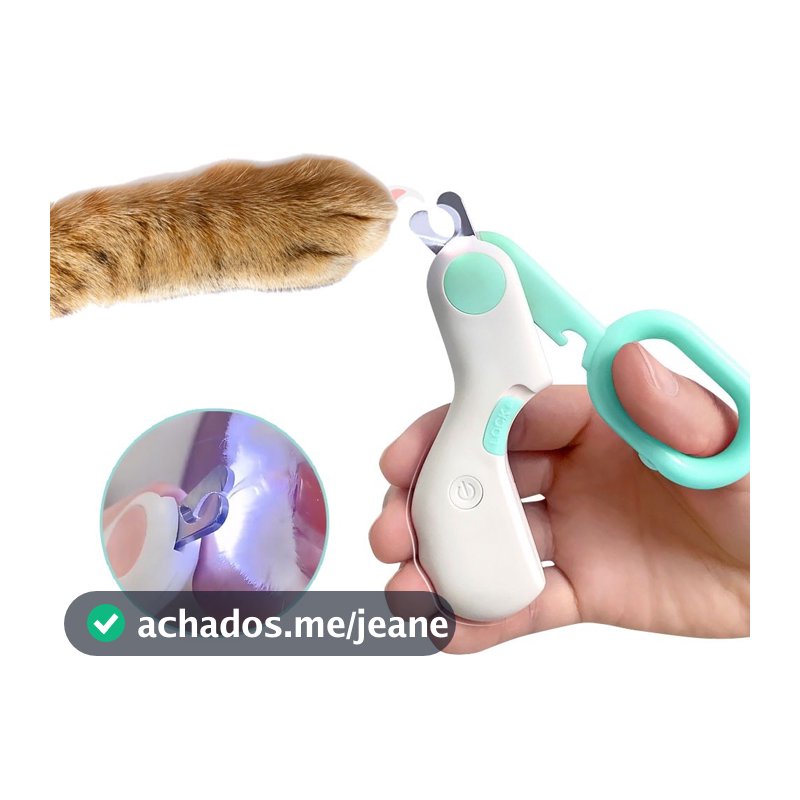 Cortador De Unha Gato Cachorro  Com Led Profissional Cachorro Aparador Pet Tesoura
