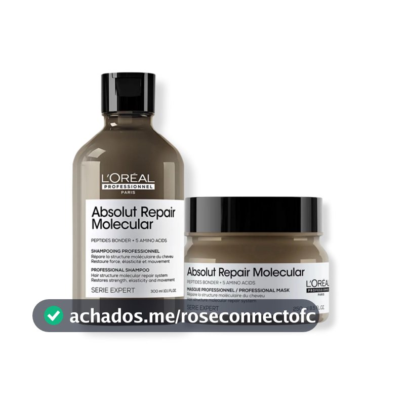 Kit L'Oréal Professionnel AbsolutRepair Molecular - Shampoo 300ml e Máscara 250ml