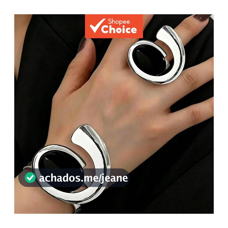 Pulseira Espiral De Pérola Da Moda E Para Conjunto De Anéis Design Exclusivo Joias Versáteis