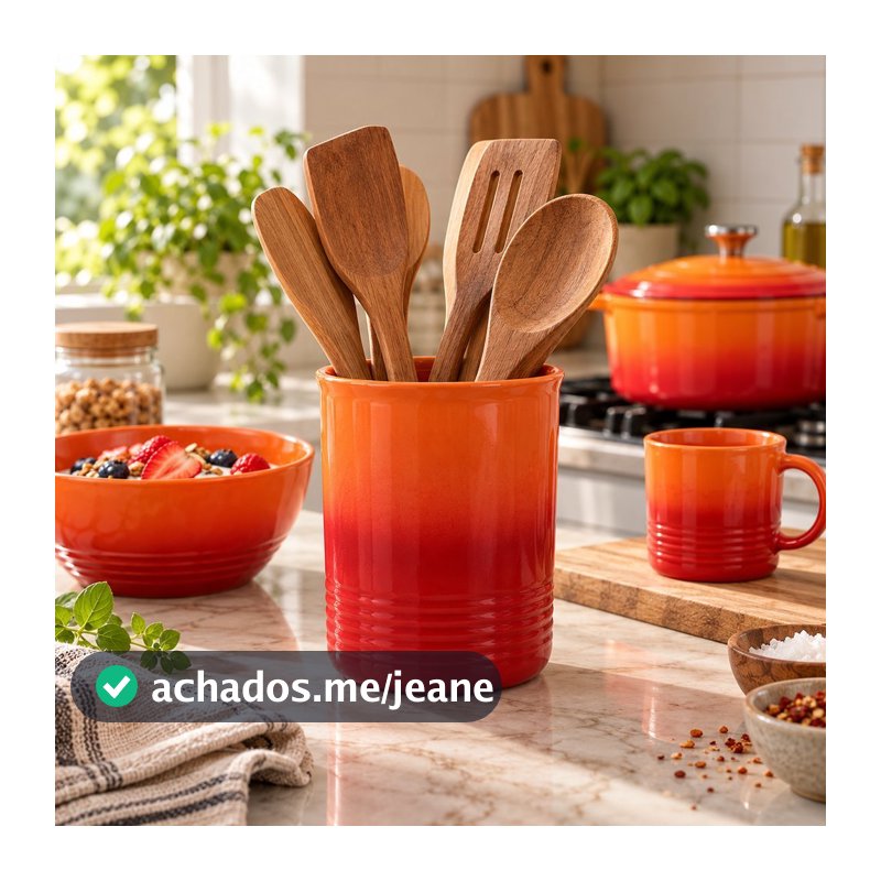 Porta Utensílios de Cerâmica Le Chef - Hauskraft