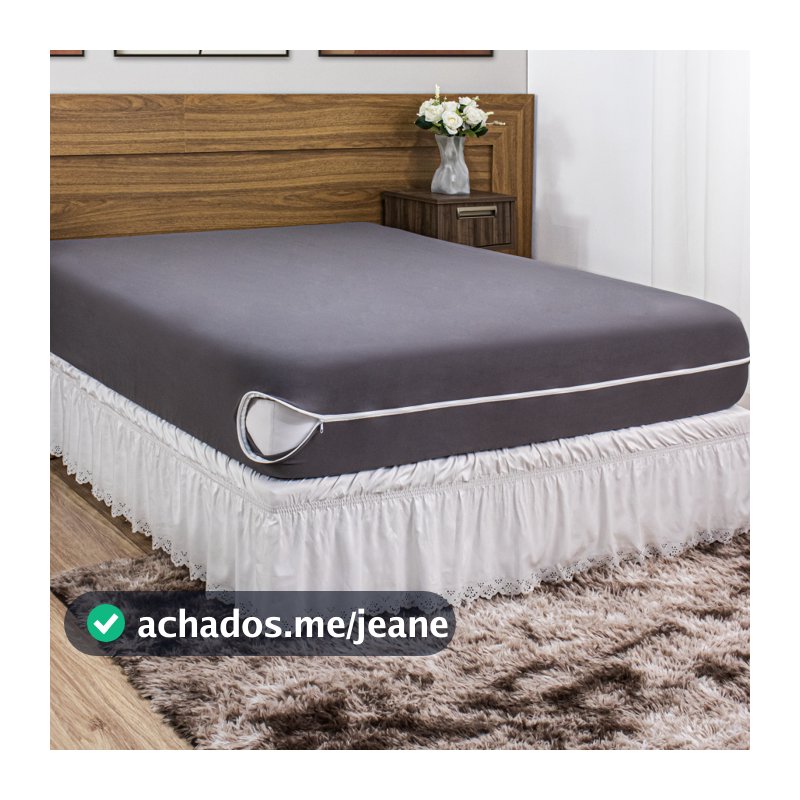 Capa Para Colchão King Size / Queen / Casal Padrão em Malha Gel (Helanca) com Zíper Fácil