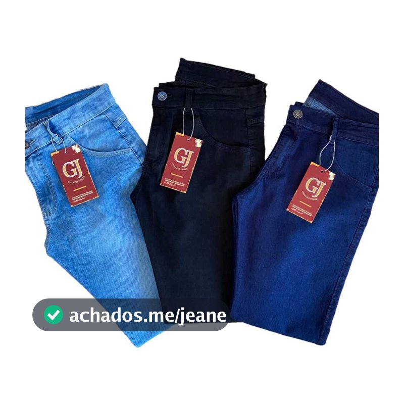 Kit 3 Calças Jeans Masculina Slim Original Elastano Lycra