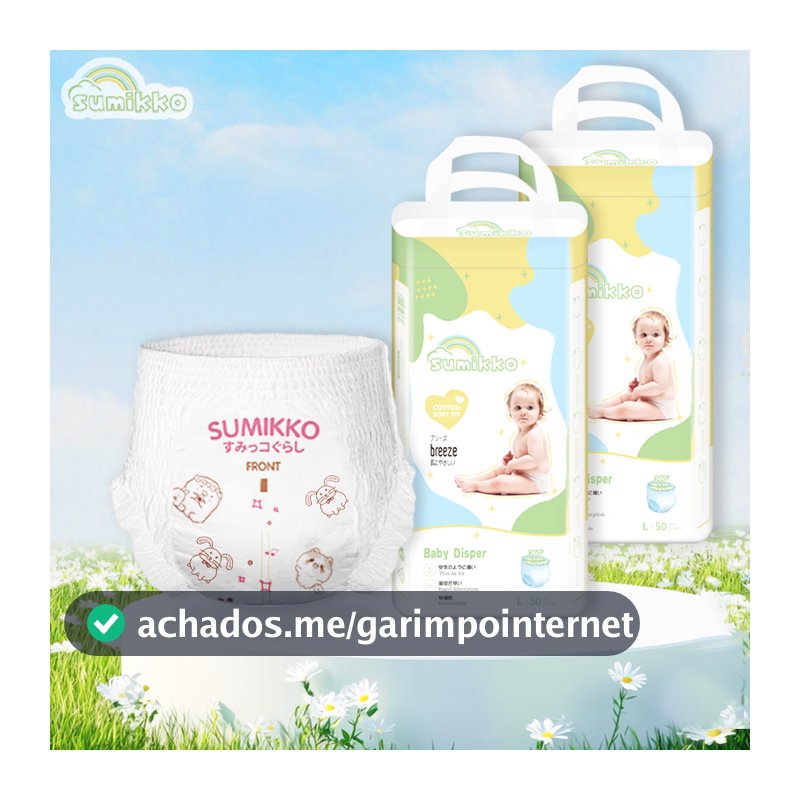 CALÇA Sumikko fralda Ajustável total max M/G/XG 100 unidade Baby