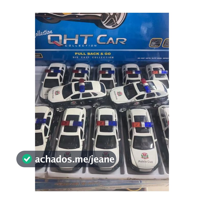 Carrinho Brinquedo Carro De Ferro com Fricção carro policia Colecionador Abre portas