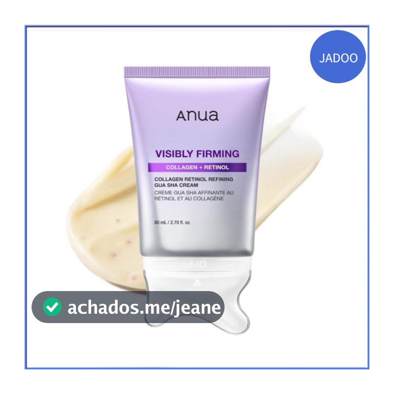 ANUA Collagen Retinol Refining Gua Sha Cream 80ml | Neck & Face Lifting Cream | Retinol + Collagen Firming Moisturizer | Korean Skincare