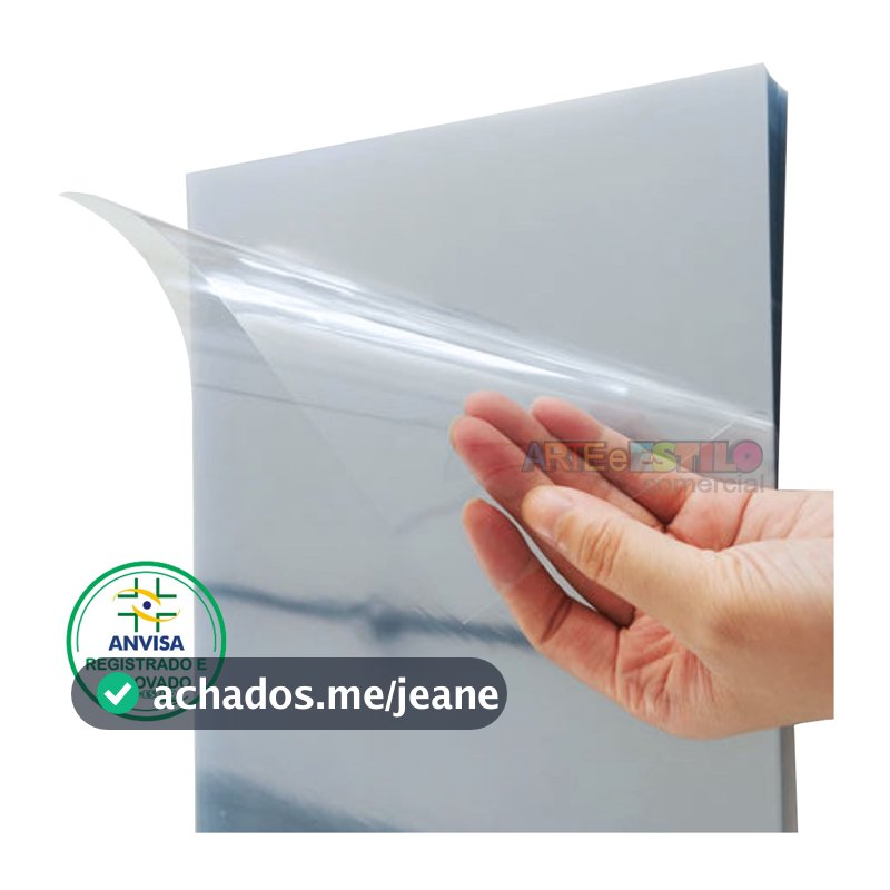 100 Folhas de Pet acetato Transparente A4 21x30 Cm espessura 0,20 mm ou 20 micras plástico Petg