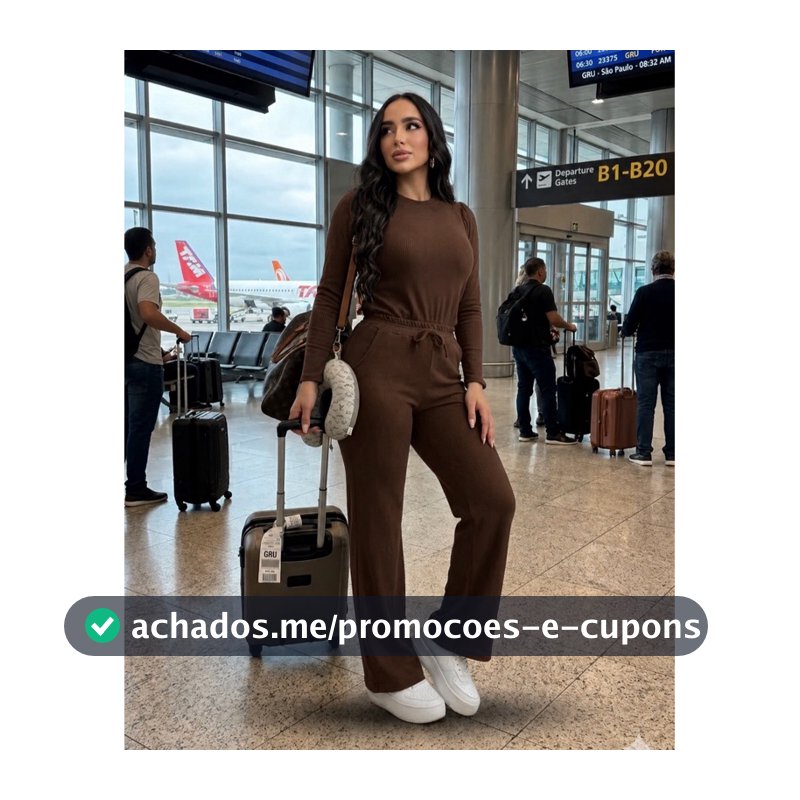 Conjunto Feminino Lanzinha Casual Elegante Conforto Premium