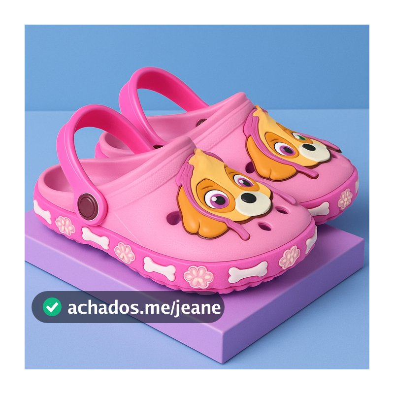 Babuche Feminina Papete Infantil Menina Confortável Respirável Antiderrapante Rosa E Pink Promoção