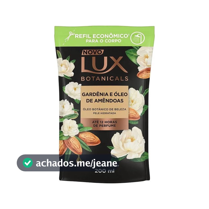 Sabonete Líquido Lux Gardênia e Óleo de Amêndoas Refil 200ml