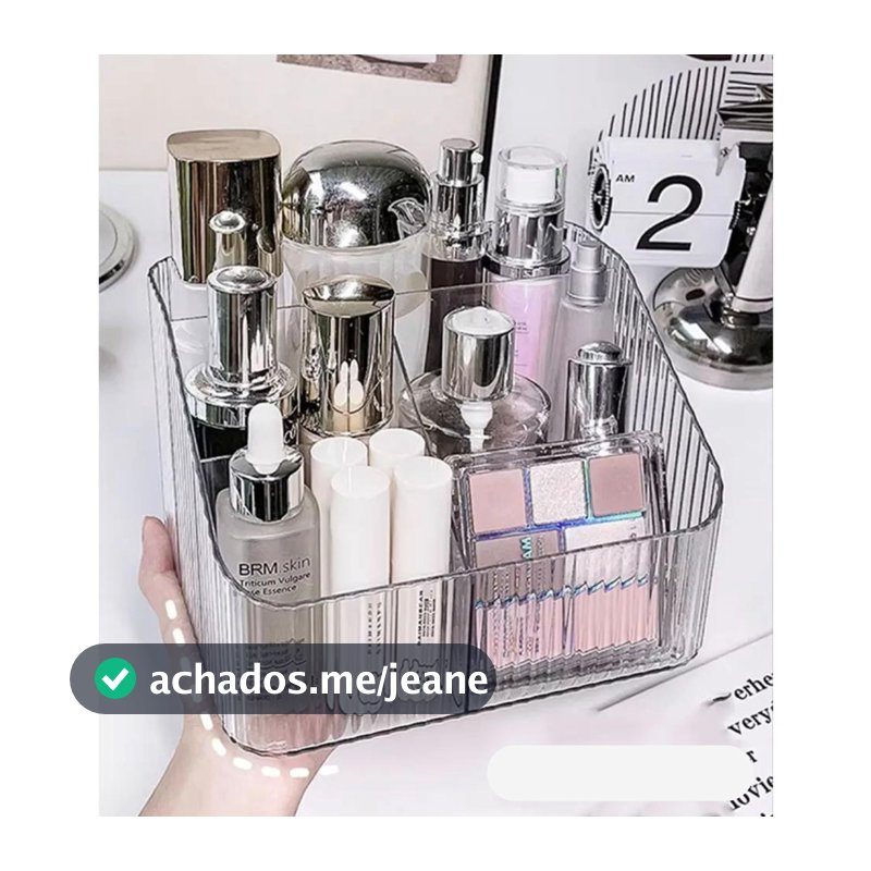 Porta Maquiagem Organizador Multiuso De Acrílico Transparente Batom Cosméticos Make