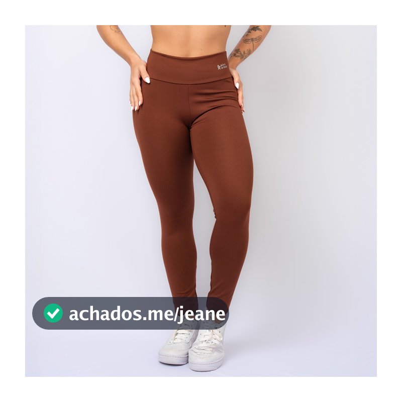 Calça Legging Fitness Cintura Alta Feminina Sem Transparência Básico Corrida Inverno