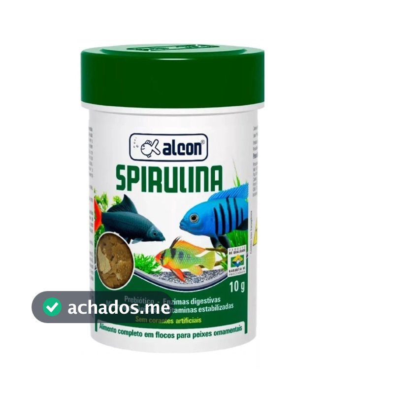 Ração Alcon Spirulina 10g Peixes Ornamentais